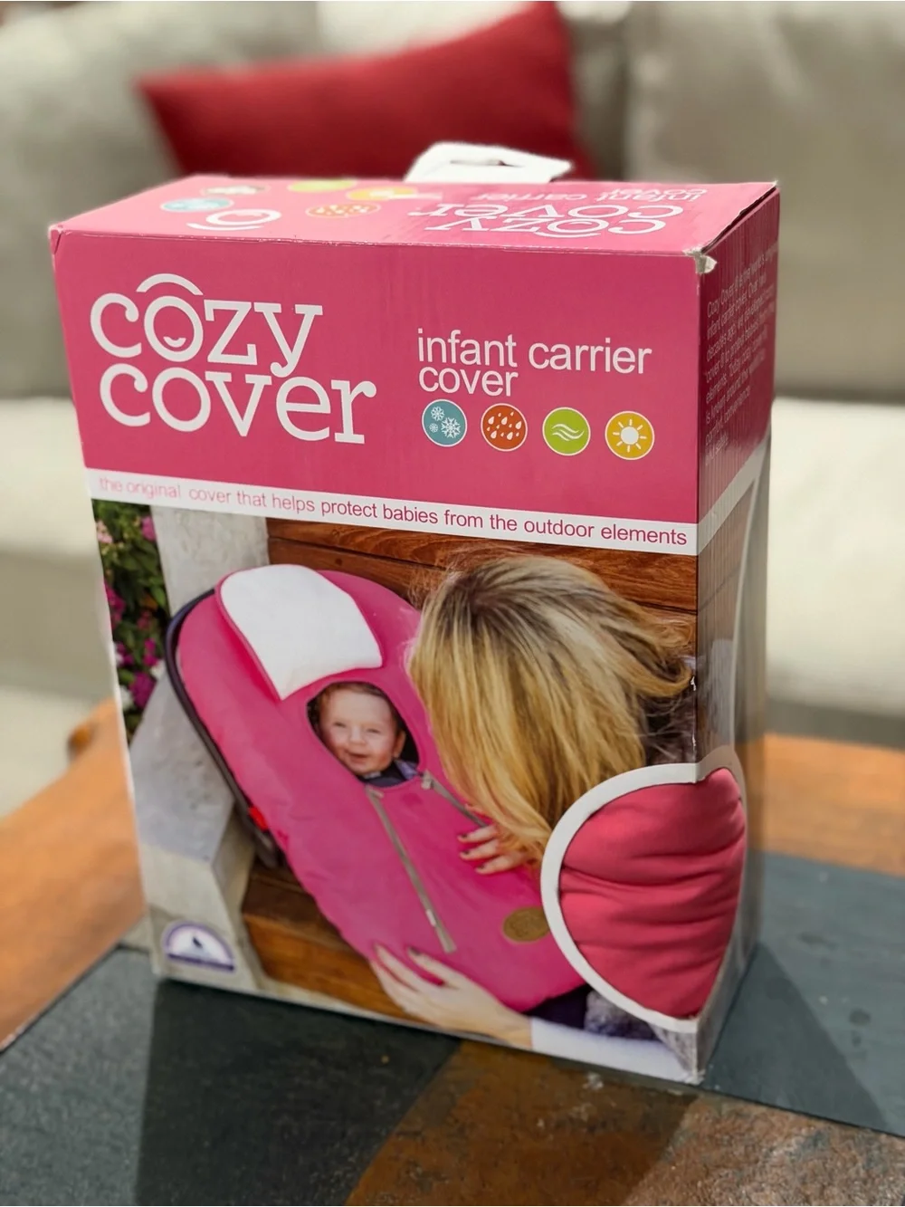 New never opened Infant Carrier Cover in Pink